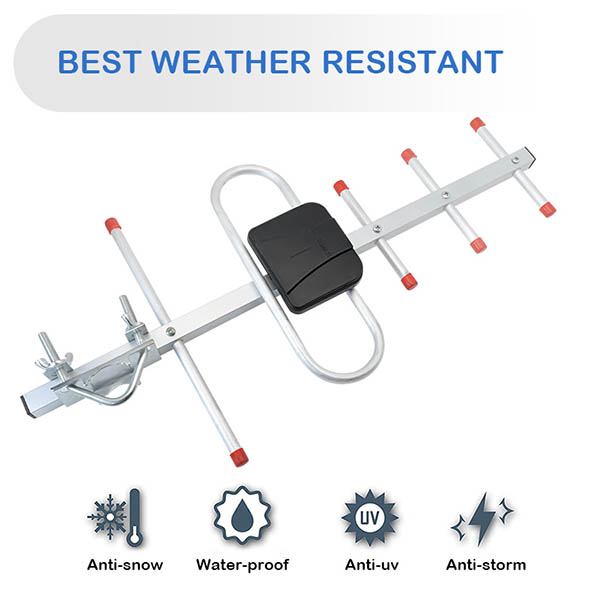 高品質 5 元素數字電視 Dvb-T2 UHF 戶外八木天線